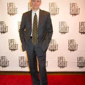 Kelly Karavites on the red carpet of the premiere of Life is Too Short by Antoine Allen NYC January 31st 2015