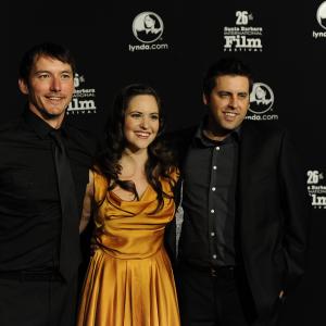 Actors Cohen Holloway and Inge Rademeyer and Director Mike Wallis