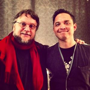 Tony and Guillermo Del Toro. (Versions of Elloise/Legendary Pics.)