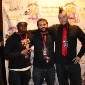 Edward Payson, Gene Shaw and Darnell J. Taylor at Pollygrind film festival.