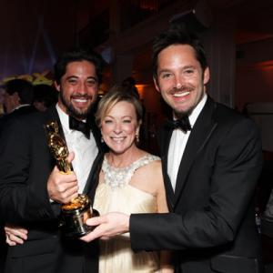 Scott Cooper Ryan Bingham and Nancy Utley at event of The 82nd Annual Academy Awards 2010