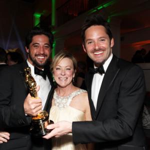 Scott Cooper Ryan Bingham and Nancy Utley at event of The 82nd Annual Academy Awards 2010