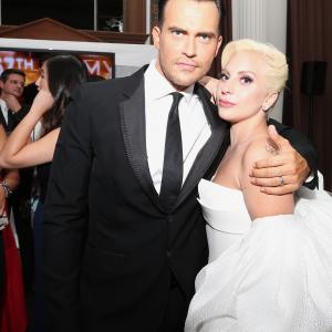 Cheyenne Jackson and Lady Gaga at event of The 67th Primetime Emmy Awards 2015