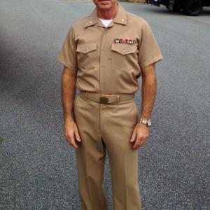 Randall Taylor as Colonel Avery on the set of Homeland
