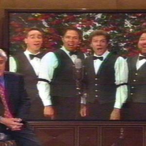 The Nickelodeon (Phil Gold, Mike Barger, Bill New, and Jim Raycroft) sings on The Tonight Show during Jay Leno's routine 