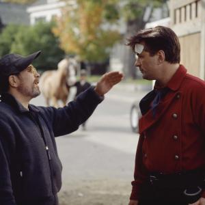 Still of Alec Baldwin and David Mamet in State and Main (2000)