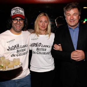 Alec Baldwin Hope Davis and Judah Friedlander