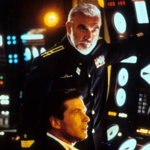Still of Sean Connery and Alec Baldwin in The Hunt for Red October 1990