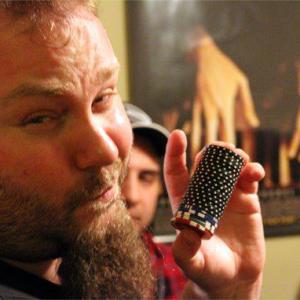 Phil Messerer at one of his favorite pastimes, Texas Hold'em.