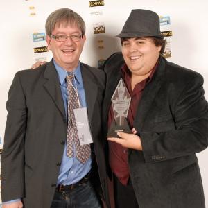 Mark McKinney and Jesse Camacho on the 12th Annual Canadian Comedy Awards Red Carpet.