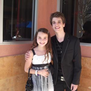 Jacquelyn and Brandon Russell at his movie premiere for Smitty