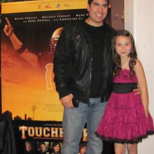 Jacquelyn (Krista Murphy) at Touchback Premiere with David Scott Diaz(Coldwater football player)