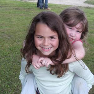 Jacquelyn (krista) and movie sister Ella(Jamie) in Touchback