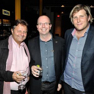 Producer Jerome Paillard IMDb president and CEO Col Needham and director Charles Michaud