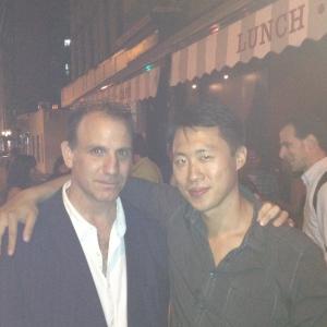 Nick Sandow and Stephen Lin at the Ponies premiere afterparty