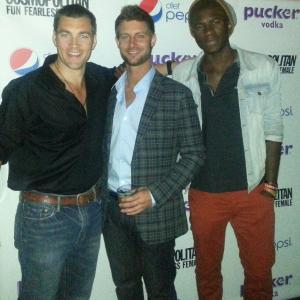 Tyler with other Cosmo Bachelors Cody Pellerin and Eric Ita