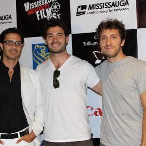 LeftRight Matt Campagna Dan Palermo and Mike Palermo on the Red carpet of Feature Presentations Screening at MIFF