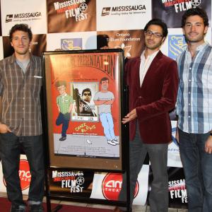 Mike Palermo, Matt Campagna, and Dan Palermo at the first screening of 