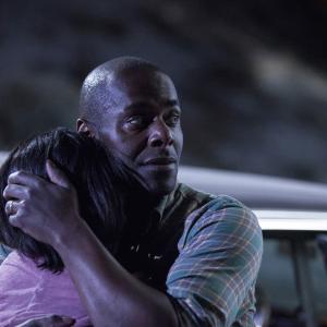 Still of Paterson Joseph and Annie Q in The Leftovers 2014