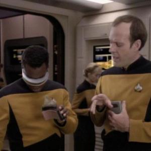 Star Trek: The Next Generation Episode Realm of Fear - Lena Banks center - LaVar Burton foreground