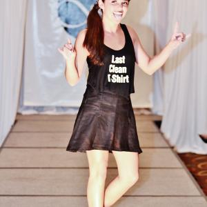 Kayla working the runway in the BBF Fashion Show