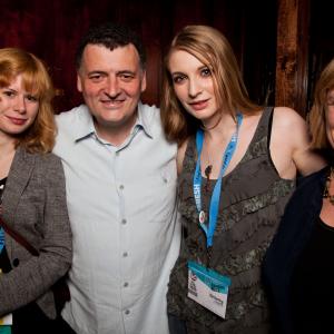 With Steven Moffat Ela Darling and Sue Vertue at SXSW 2012