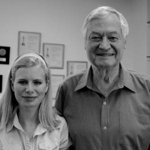with Roger Corman during interview about Tom Graeff and Not of This Earth 1957 for documentary The Boy from Out of This World 2009
