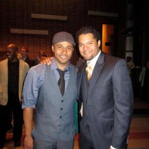 With Jason Dirden at the opening night TopdogUnderdog at Two Rivers Theater
