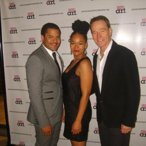 At the world premiere of Robert Schenkkan's All The Way at American Repertory Theater with Crystal Dickinson and Bryan Cranston