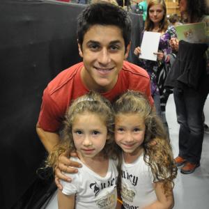 With David Henrie backstage of Wizards