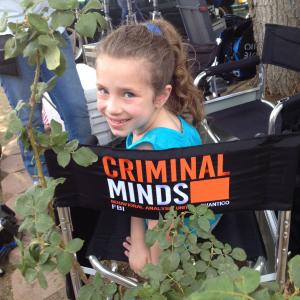 Bianca on set of Criminal Minds July 2012