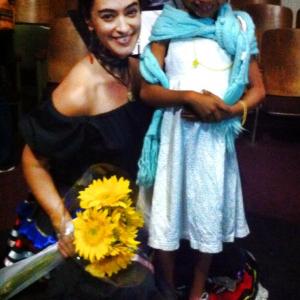 Spending time with my little Frida fan after opening night of Tree of Hope The Frida Kahlo Musical