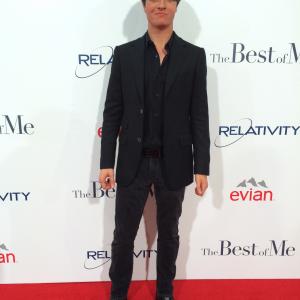 Nicolas Wendl at event of The Best of Me World Premiere 2014