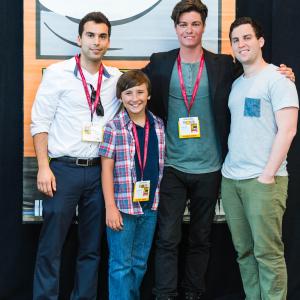 Director Nicolas Wendl Producer Jamil Afzali Star Cameron McIntyre and Cowriter Adam Litt at the From The Woods Panel at the San Diego Comic Con International Film Festival 2014