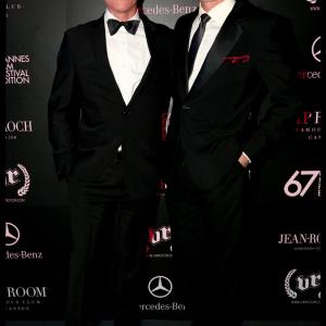 Director Nicolas Wendl and Actor Sean McCracken at the VIP ROOM in Cannes. 67th Cannes Film Festival.