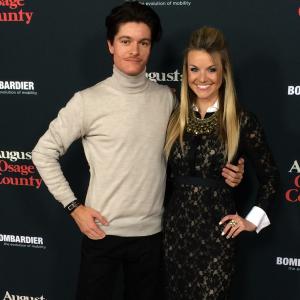 Nicolas Wendl and Jessica Carroll at LA Premiere of August: Osage County (2013)