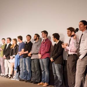Director Nicolas Wendl introducing his Cast and Crew to the audience at the Premiere of 'From the Woods' at Dodge College of Film and Media Arts | Chapman University