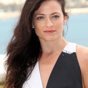 British actress Lara Pulver attends a photocall for the TV serie Da Vincis Demons at MIP TV 2013 on April 8 2013 in Cannes France