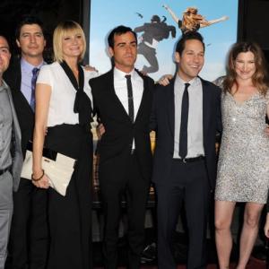 WESTWOOD, CA - FEBRUARY 16: (L-R) Actor Joe Lo Truglio, writer/producer Ken Marino, Actors Kerri Kenney, Justin Theroux, Paul Rudd, Kathryn Hahn, Ian Patrick arrive at the premiere of Universal Pictures' 