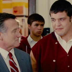 Robin Williams and Zach Sanchez in World's Greatest Dad.