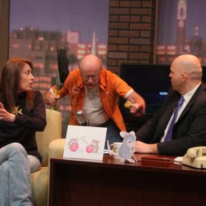 Being attacked by Hank the Angry Custodian while interviewing Ellen Jarecki