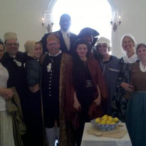 JaQuinley Kerr with other hospital staff from Fever 1793
