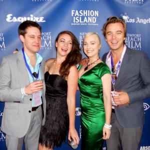 Michael McKiddy, Eden Malyn, Natalie Victoria and Ross Kidder of DeadHeads at the Opening Night Gala of the Newport International Film Festival 2011