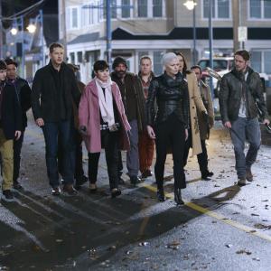 Still of Ginnifer Goodwin Sean Maguire Jennifer Morrison Lana Parrilla Jared Gilmore and Josh Dallas in Once Upon a Time 2011