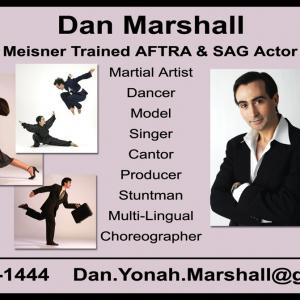 Dan Marshall - Composite Photo Display 2 - Meisner Trained SAG-AFTRA Actor / Dancer / Choreographer / Martial Artist / Stuntman / Singer - Baritone / Cantor / Model / Producer / Multi-Lingual / Teacher