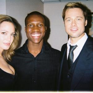 Angelina Jolie, Amadou Ly and Brad Pitt At the Assassination Of Jesse James Premiere in New York