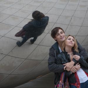 Still of Miley Cyrus and Douglas Booth in LOL 2012