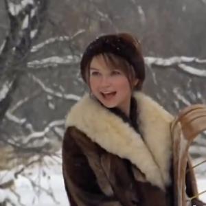 Ashley as the SNOW BUNNY in THE LONG WOODEN TOBOGGANIST