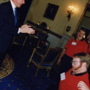 K Harrison Sweeney with President William Jefferson Clinton in the White House