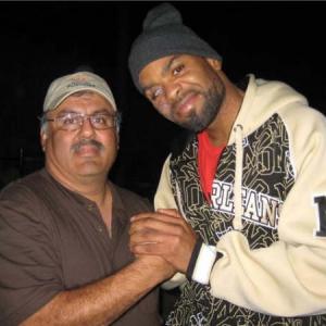 Fred Delegarza and Method Man On location Sinners and Saints